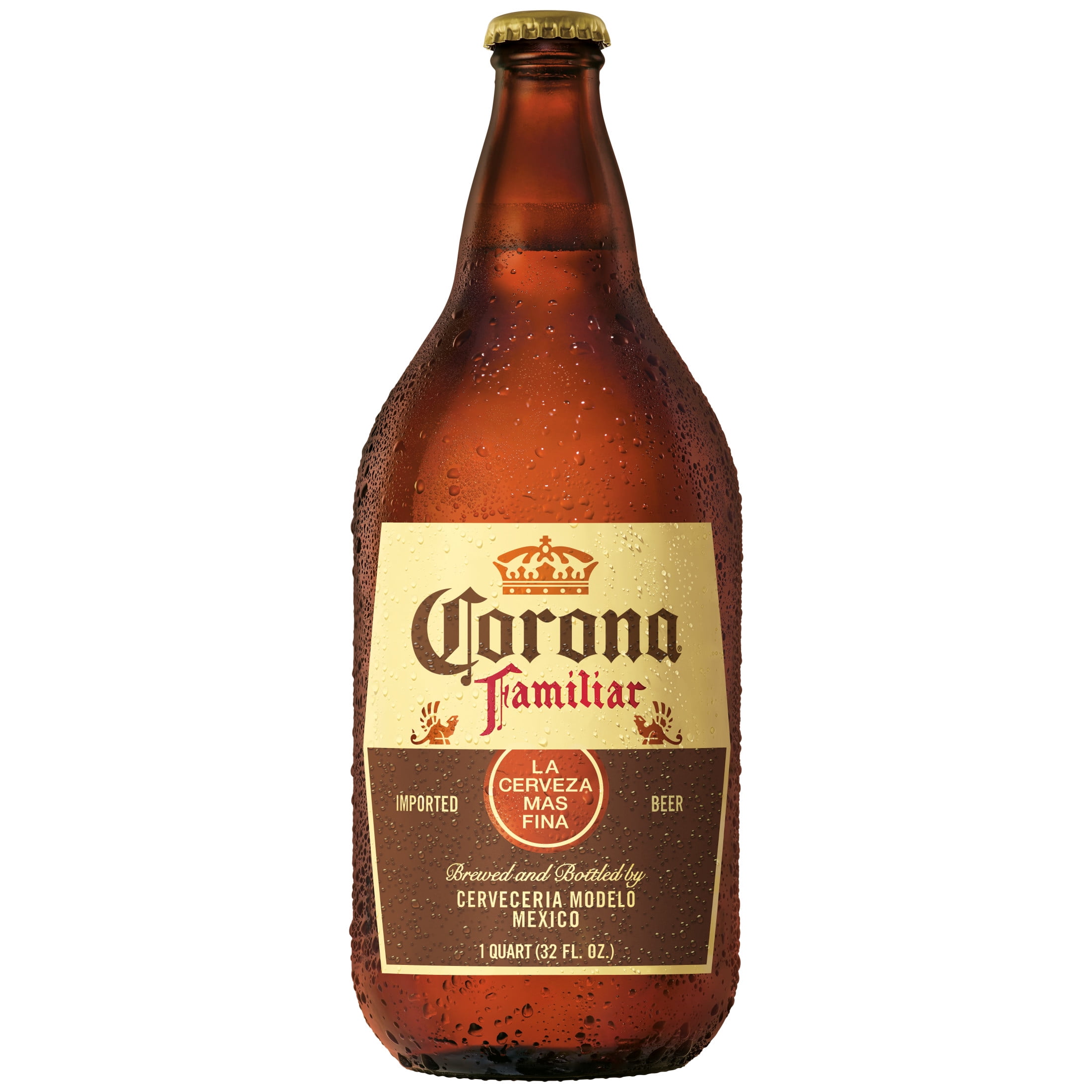 Corona Familiar Mexican Lager Imported Beer, 32 fl. oz. Single Beer Bottle, 4.8% ABV