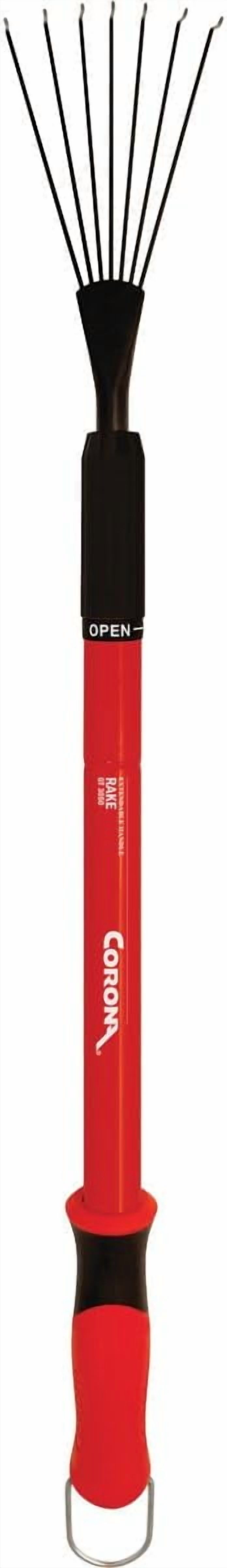 Extenable Rake Corona GT 3050 Extendable Handle Rake, Extends reach to 34 inches, Red ...