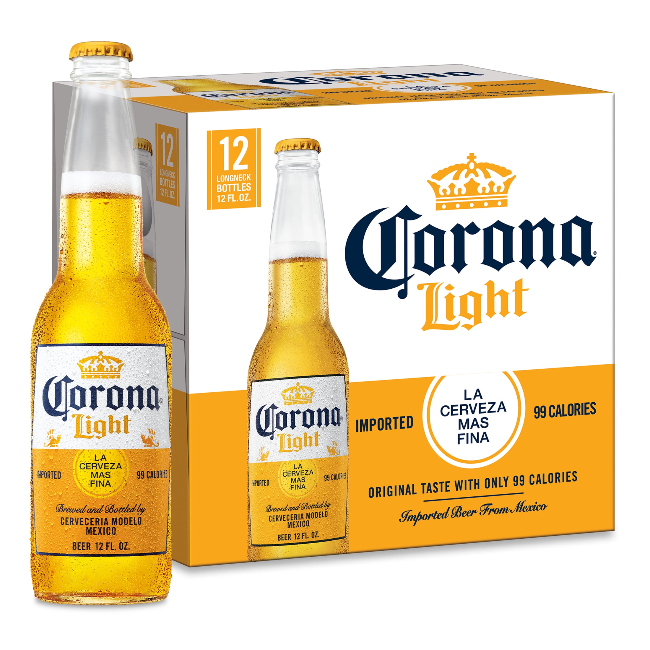 Corona Light Mexican Lager Light Import Beer, 12 Pack 12 fl. oz. Bottles, 4.0% ABV