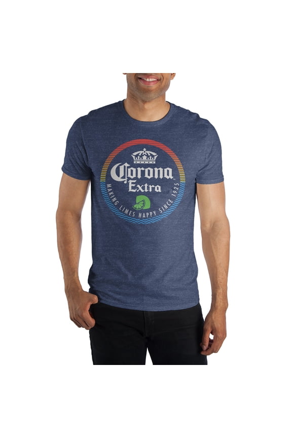 Corona Limes Happy Navy T-Shirt-M