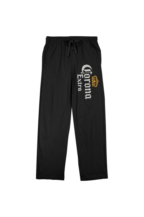 Corona Logo Men's Black Sweatpants-Medium