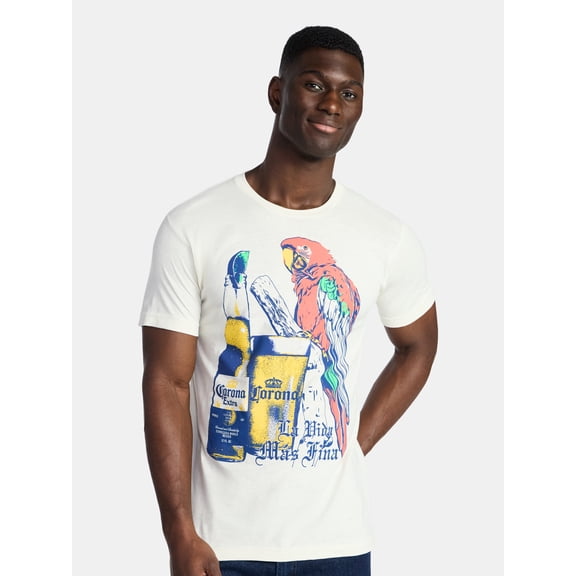 Corona Men's and Big Men's Graphic Tee with Short Sleeves, Sizes S-3XL