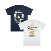 Corona Men's & Big Men's Graphic Tee Shirts, 2-Pack, Sizes S - 3XL