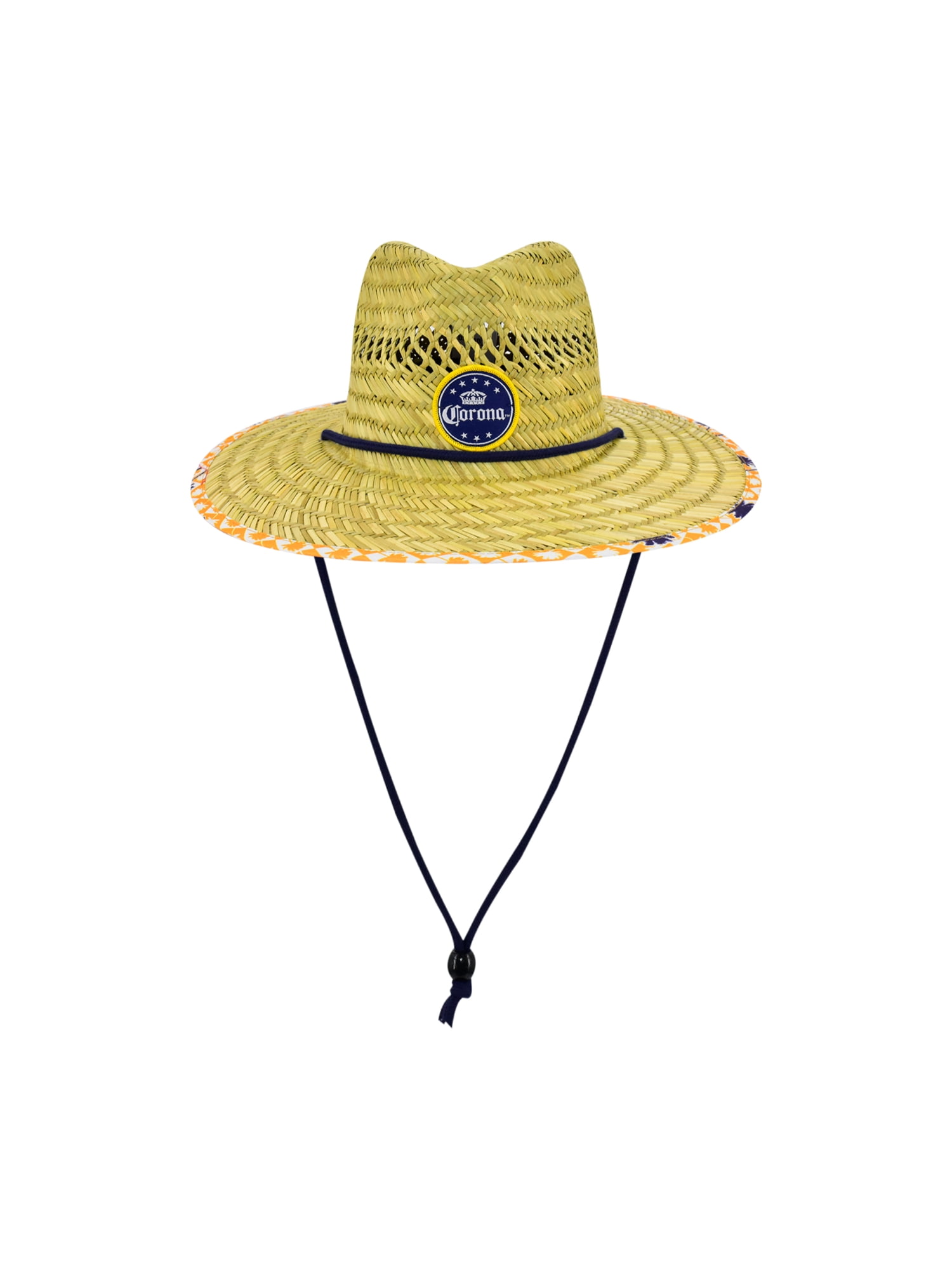 , Men's Lifeguard Beach Hat, Microfiber & Polyester Patterned Underbrim Lining, OSFM