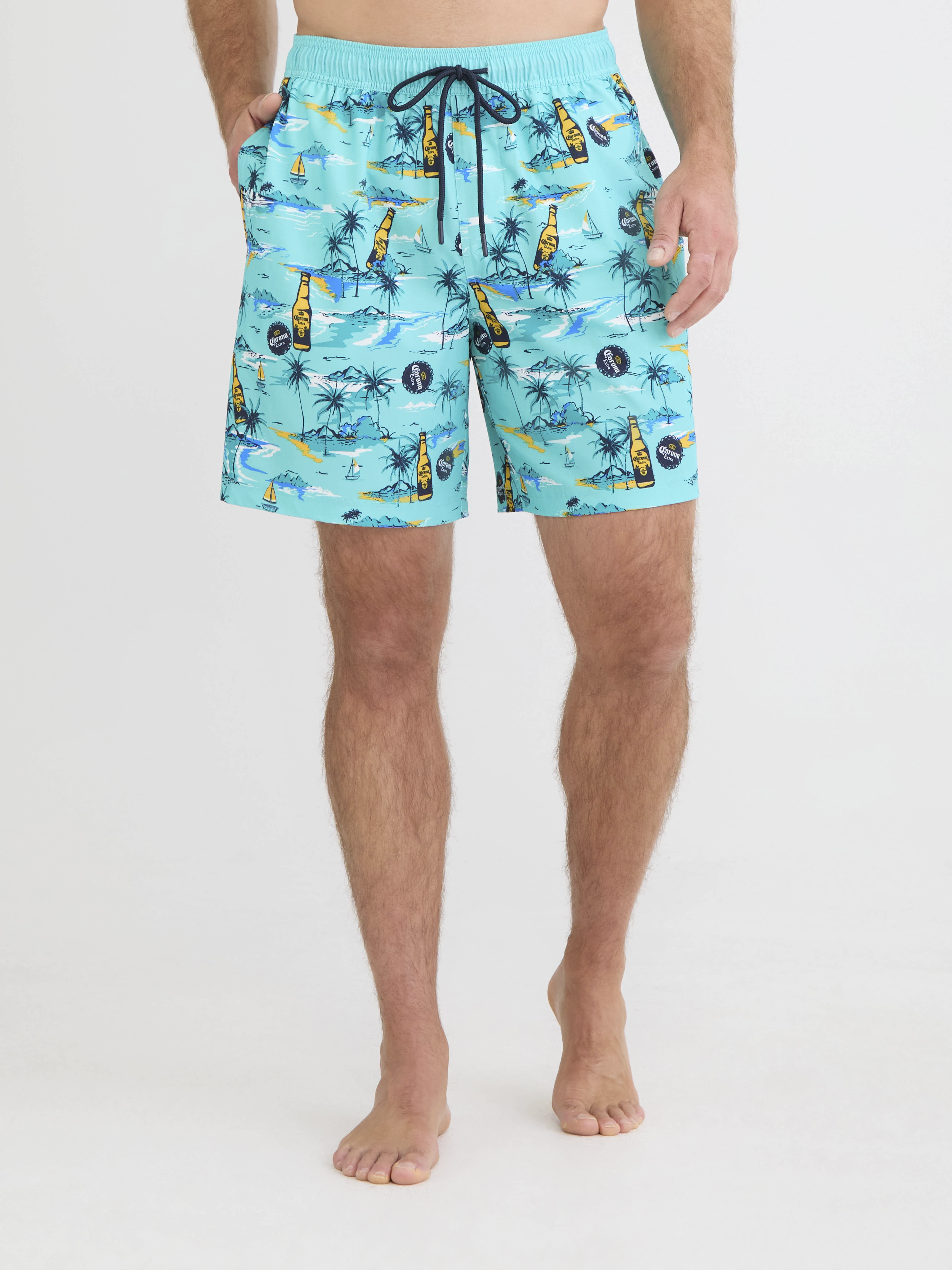 Corona Men's Printed Swim Board Shorts, Sizes S-3XL