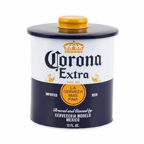 Corona Metal Large Round Cylinder Canister 6.5" 67.63oz/2000ml Tin with Lid Food Jar Container Cookie Jar