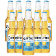 Corona Non-Alcoholic Malt Beverage - 12oz Bottle Mexican Import Brew, Low Carb (17.5g), Low Calorie (60) - Refreshing N/A Beer for Any Occasion