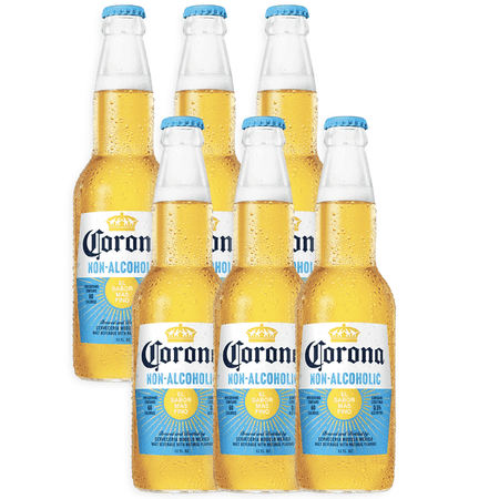 Corona Non-Alcoholic Malt Beverage - 12oz Bottle Mexican Import Brew, Low Carb (17.5g), Low Calorie (60) - Refreshing N/A Beer for Any Occasion