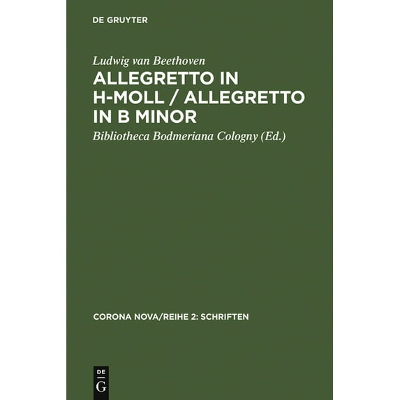Corona Nova/Série 2 Allegretto in h-Moll / Allegretto in B minor, Book 1, (Hardcover)