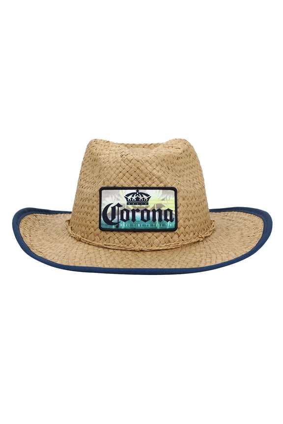 Corona Patch Straw Cowboy Hat