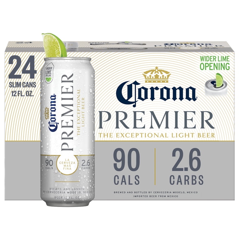 Corona Premier Mexican Lager Light Beer, 24 pack 12 fl. oz. Slim