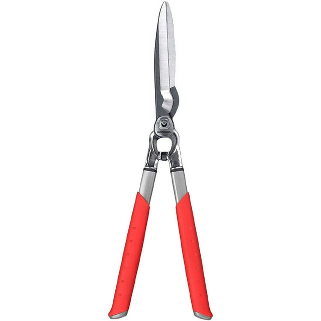 Corona Tools HS7140 Forged Steel Dual Cut Hedge Shear Garden Yard Tool, Red