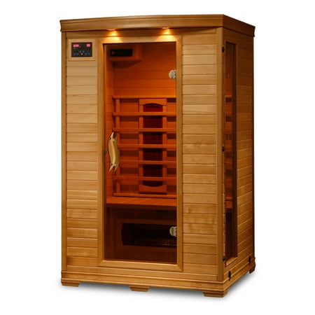 Coronado 2-Person Hemlock Infrared Sauna with 5 Ceramic Heaters, 75-in High