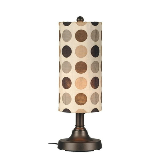 Coronado 30" Bronze Outdoor Table Lamp with Mojito Coffee Bean Shade