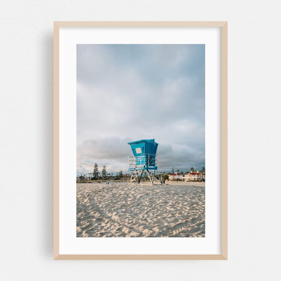 Coronado California Beach Palm Tree Poster Unframed Paper Print