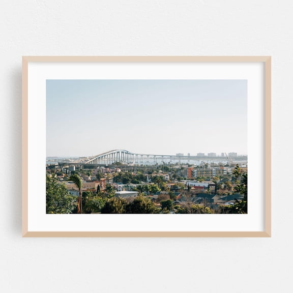 Coronado California Bridge Cityscape Skyline Architecture Fine Art Scenic Coastal Poster Unframed Paper Print