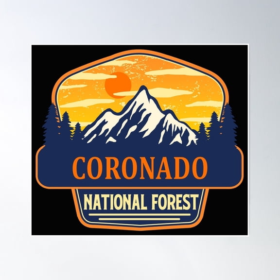 Coronado National Forest Poster Wall Art, Modern Wall Decor, 12x18 UNFRAMED