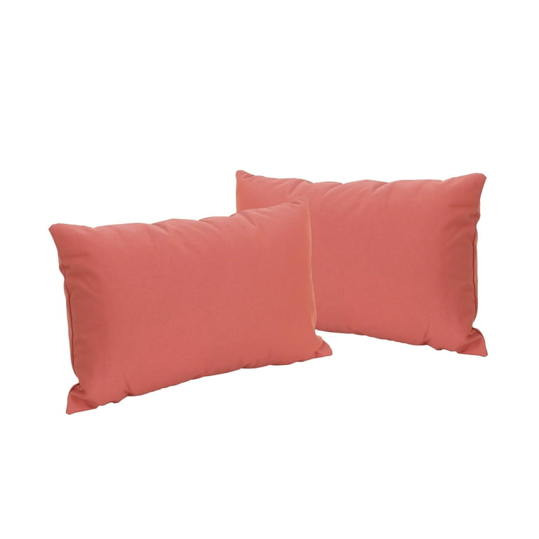 Coral colored outdoor pillows best sale