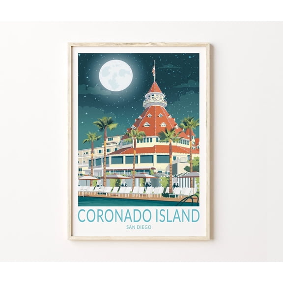 Coronado San Diego Beach Scene Home Decor