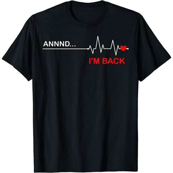 Coronary Bypass Artery Open Heart Diseases Surgery Heartbeat Short Sleeve T-Shirt