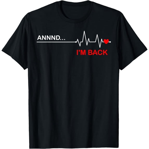 Coronary Bypass Artery Open Heart Diseases Surgery Heartbeat Short Sleeve T-Shirt