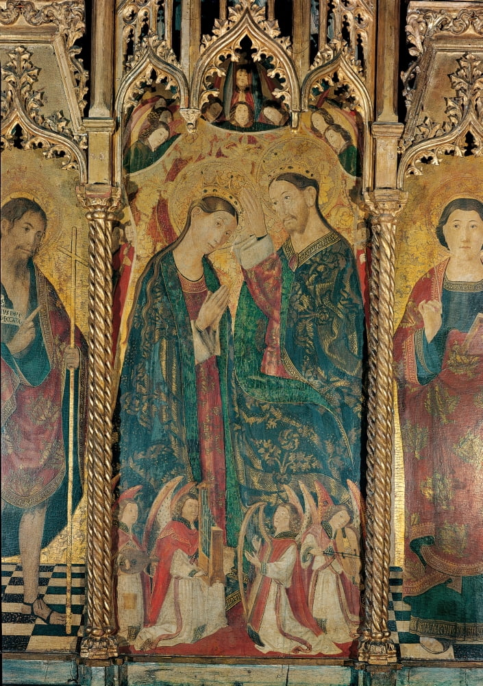 Coronation Of The Virgin Canvas Art - (18 x 24)