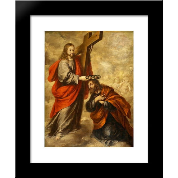 Coronation of San José 20x24 Framed Art Print by Juan de Valdes Leal