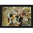 thumbnail image 1 of Coronation of the Emperor Nicholas II in The Uspensky Cathedral 40x28 Large Black Ornate Wood Framed Canvas Art by Valentin Serov, 1 of 2