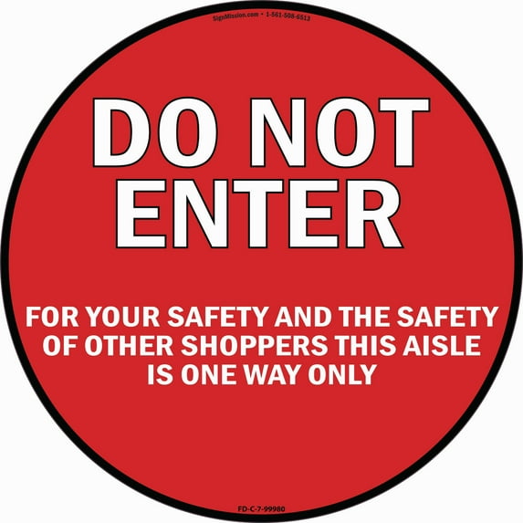 Coronavirus Do Not Enter Arrow Non-Slip Floor Graphic | 6 Pack of Vinyl Decal | Protect Your Business, Work Place & Customers | Made in The USA