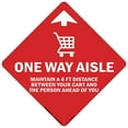 thumbnail image 1 of Coronavirus One Way Aisle Non-Slip Floor Graphic | 6 Pack of Vinyl Decal | Protect Your Business, Work Place & Customers |  Made in The USA, 1 of 2