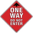 thumbnail image 1 of Coronavirus One Way Do Not Enter Non-Slip Floor Graphic | 12 Pack of Vinyl Decal | Protect Your Business, Work Place & Customers |  Made in The USA, 1 of 2