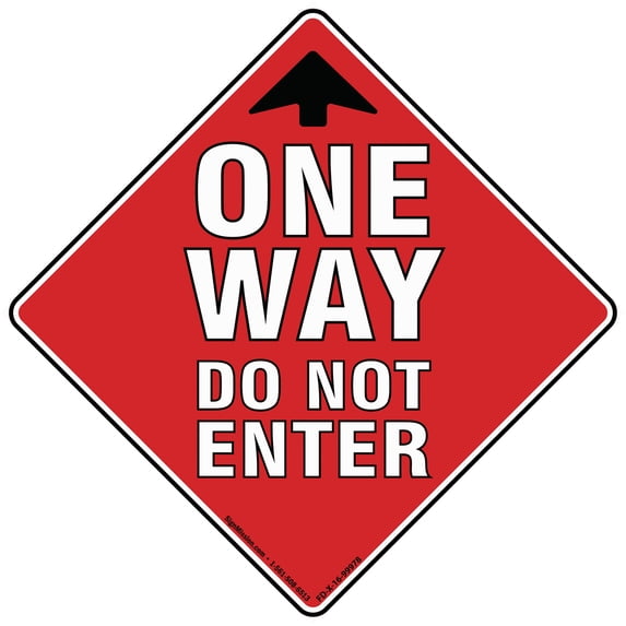 Coronavirus One Way Do Not Enter Non-Slip Floor Graphic | Vinyl Decal | Protect Your Business, Work Place & Customers | Made in The USA