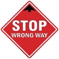 thumbnail image 1 of Coronavirus Stop Wrong Way Non-Slip Floor Graphic | 12 Pack of Vinyl Decal | Protect Your Business, Work Place & Customers |  Made in The USA, 1 of 2