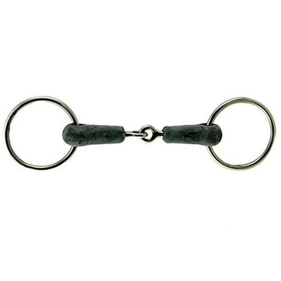 Coronet 212034 5 in. Loose Ring Hard Rubber Jointed Mouth Bit