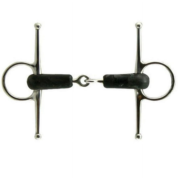 Coronet 238870 4.5 in. Hard Rubber Full Cheek Snaffle Bit