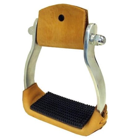 Coronet 239408 Aluminum Western Stirrups with Rubber Tread