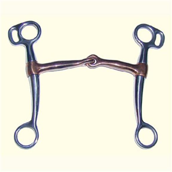 Coronet 240655 5 in. Tom Thumb Colt Breaking Copper Mouth Western Snaffle Bit