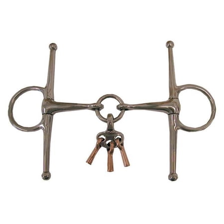 Coronet 242609 5 in. Coronet Copper Player-Keys Full Cheek English Bits