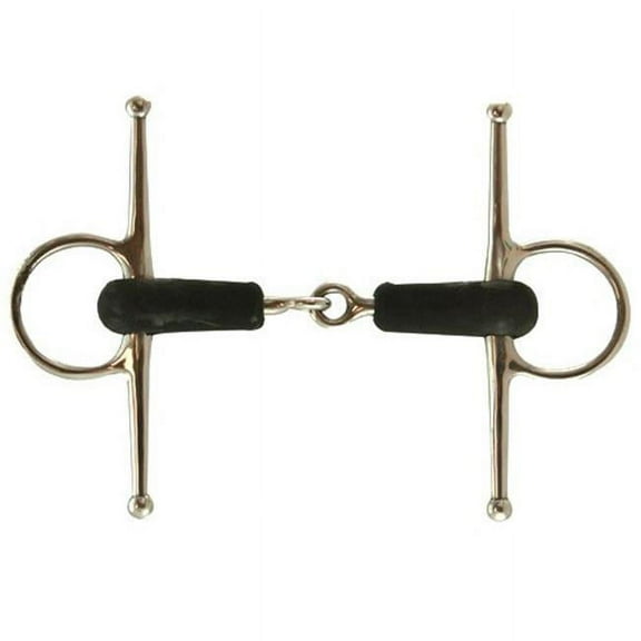 Coronet 245399 5.5 in. Rubber Mouth Full Cheek Bit