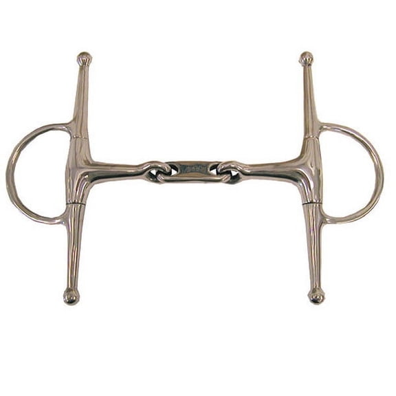 Coronet Full Cheek Dr Bristol Eggbutt Snaffle Stainless Steel Bit 5" with 6 1/2" Cheeks