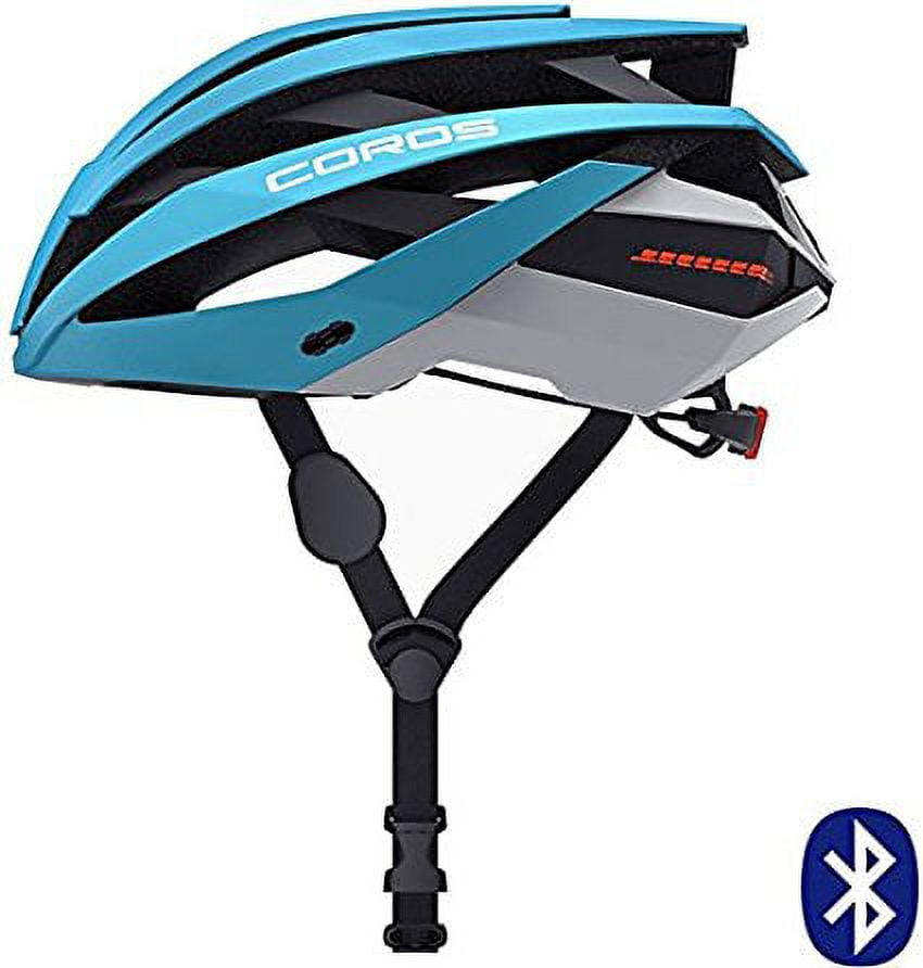 Coros OMNI Smart Cycling Helmet w Bone Conducting Audio LED Tail Lights Removable Visor Fully adjustable sizing Connects via Bluetooth for