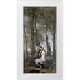 thumbnail image 1 of Corot, Jean-Baptiste-Camille 18x32 White Modern Wood Framed Museum Art Print Titled - La Toilette, 1 of 4