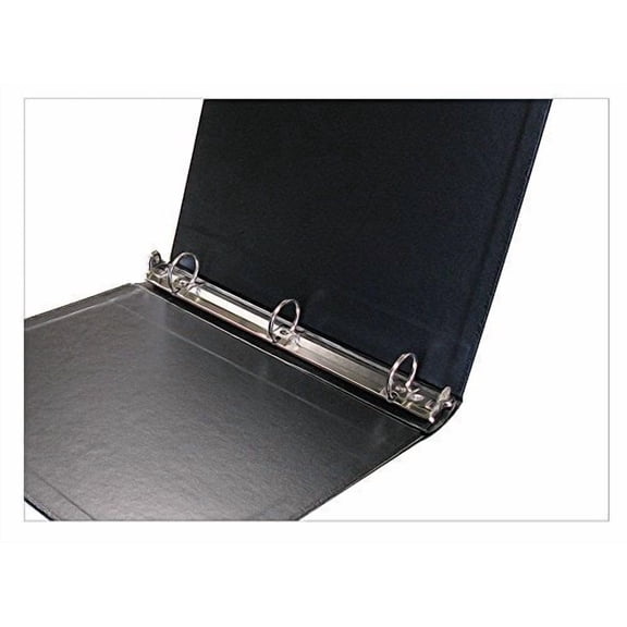 Corpkit 3-Ring (1 1/2") VP Binder - Heavy Duty, Imitation Leather Minute Book, Optional Gold Stamping with Corporate or Company Records (Black)