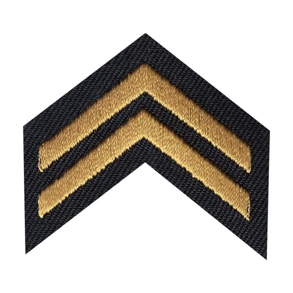 Corporal Embroidered Iron On Patch