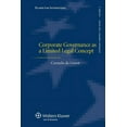 thumbnail image 1 of Corporate Governance as a Limited Legal Concept, (Hardcover), 1 of 1