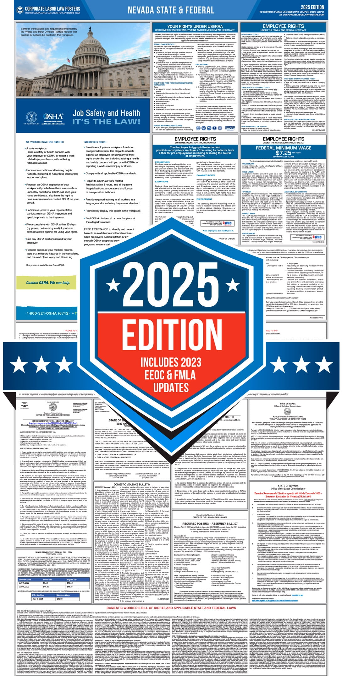 Statief Labo Corporate Labor Law Posters :: 2025 Nevada State & Federal Labor Law ...