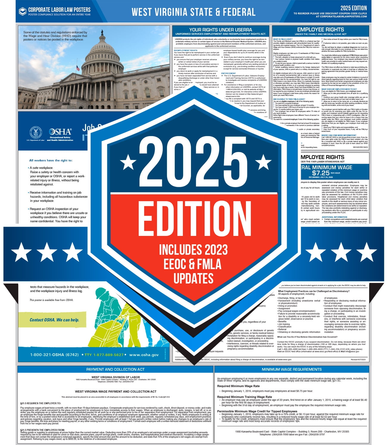 Corporate Labor Law Posters :: 2025 West Virginia State & Federal Labor ...