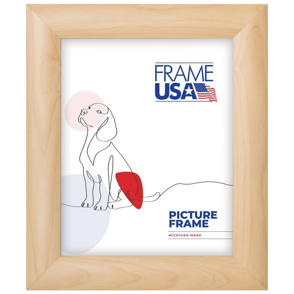 11x16 Picture Frame, Beige Corporate Rounded Style 58015, 1.5 Inch MDF with Glass, Wall Display