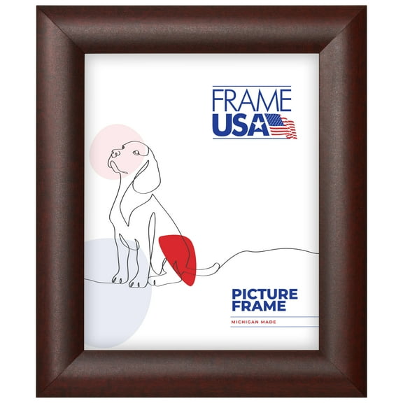 Corporate Rounded Red Mahogany 12x26 Inch Picture Frame