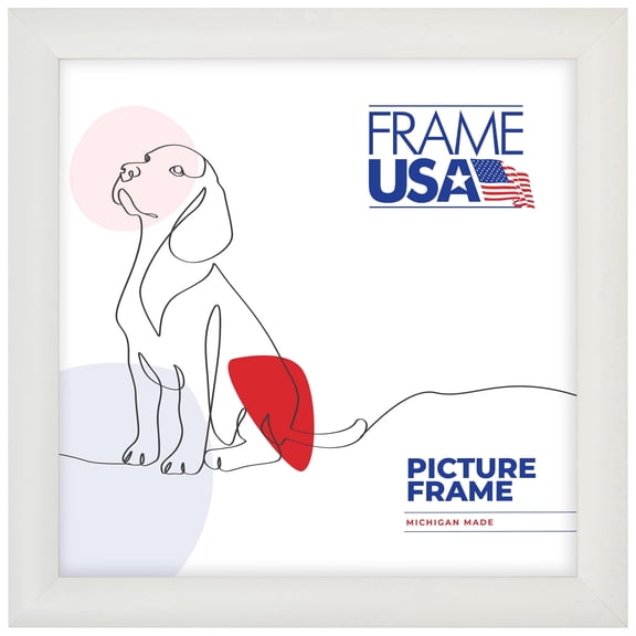 Corporate Rounded White 16x16 Inch Picture Frame